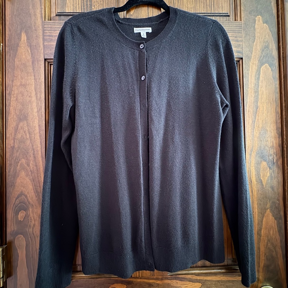 Croft & Barrow Women’s Classic Black Button Down Cardigan